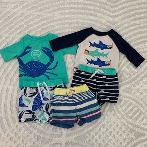 Old Navy 0-3, 3-06 month boys swim bundle